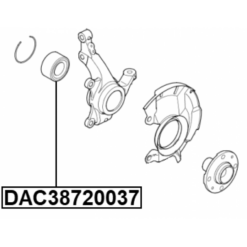 Alternative view of FRONT WHEEL BEARING 38X72X37