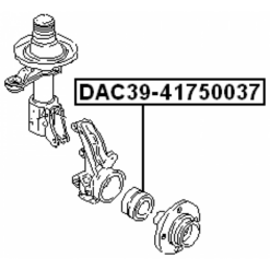 Alternative view of FRONT WHEEL BEARING 39/41X75X37X37