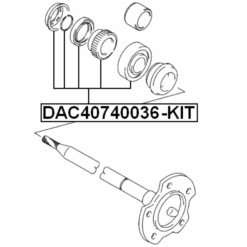Alternative view of REAR WHEEL BEARING REPAIR KIT 40X74X36