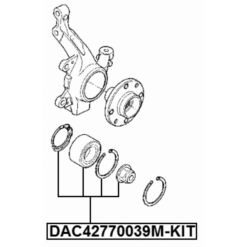 Alternative view of FRONT WHEEL BEARING REPAIR KIT 42X77X39