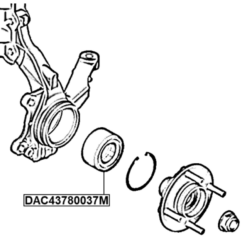Alternative view of FRONT WHEEL BEARING 43X78X37