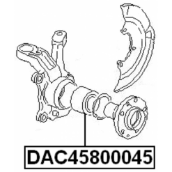 Alternative view of FRONT WHEEL BEARING 45X80X45