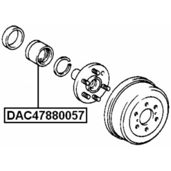 Alternative view of REAR WHEEL BEARING 47X88X57.5