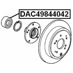 Alternative view of REAR WHEEL BEARING 49X84X40X42