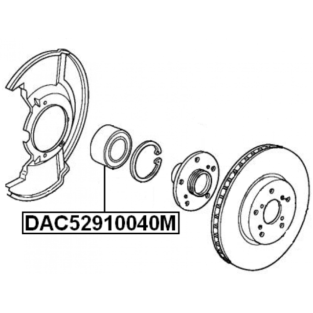 FRONT WHEEL BEARING 52X91X40 - Image 2