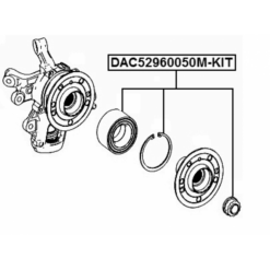 Alternative view of REAR WHEEL BEARING REPAIR KIT 52X96X50