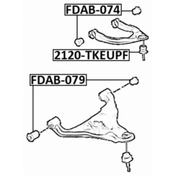 Alternative view of BUSHING, FRONT UPPER CONTROL ARM