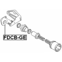Alternative view of AXLE SHAFT BEARING