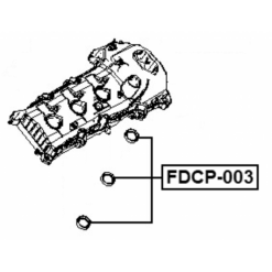 Alternative view of SEAL RING, SPARK PLUG TUBE