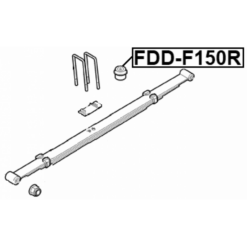 Alternative view of REAR LEAF SPRING RUBBER BUFFER