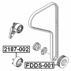 Alternative view of CRANKSHAFT PULLEY