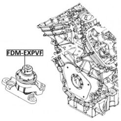 Alternative view of FRONT ENGINE MOUNT (HYDRO)