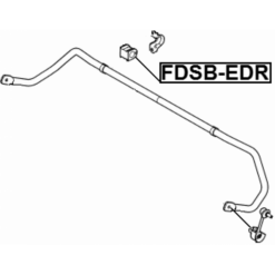 Alternative view of REAR STABILIZER BAR BUSH D20.2