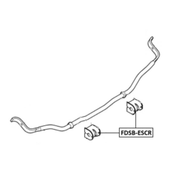 Alternative view of REAR STABILIZER BAR BUSH D18.4