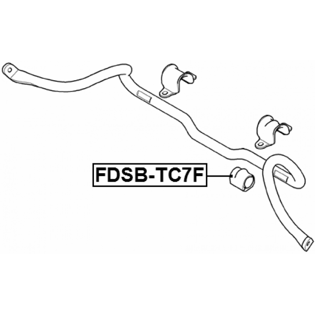 FRONT STABILIZER BAR BUSH D24.5 - Image 2