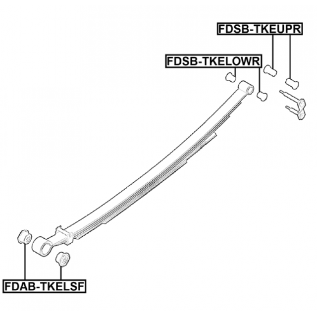 REAR LEAF SPRING BUSHING REAR - Image 2