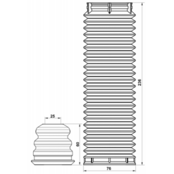 Alternative view of BOOT WITH JOUNCE BUMPER FRONT SHOCK ABSORBER KIT