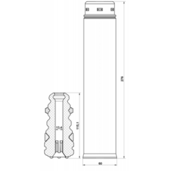 Alternative view of BOOT WITH JOUNCE BUMPER REAR SHOCK ABSORBER KIT (SET FOR TWO SIDES)