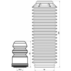 Alternative view of BOOT WITH JOUNCE BUMPER FRONT SHOCK ABSORBER KIT