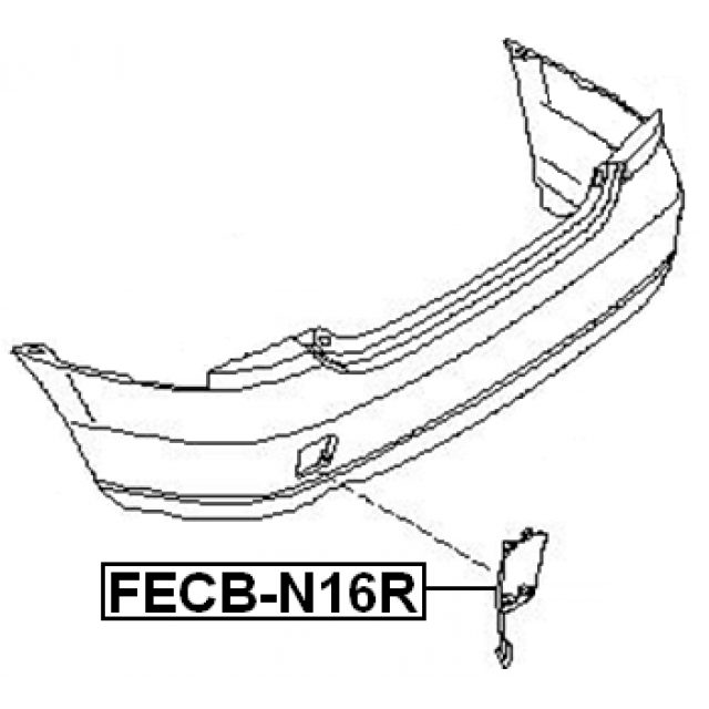 TOW HOOK FLAP, REAR BUMPER - Image 2