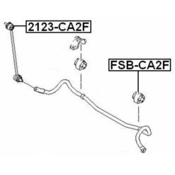 Alternative view of FRONT STABILIZER BAR BUSH D22