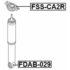 Alternative view of REAR SHOCK ABSORBER MOUNTING