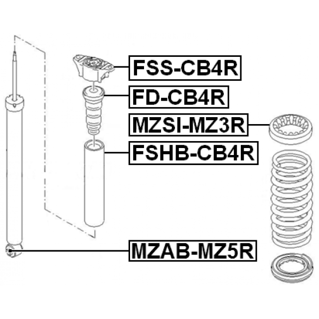 REAR SHOCK ABSORBER MOUNTING - Image 2