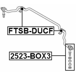 Alternative view of FRONT STABILIZER BAR BUSH KIT D23.2