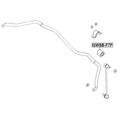Alternative view of FRONT STABILIZER BAR BUSH D21