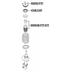 Alternative view of FRONT SHOCK ABSORBER MOUNTING