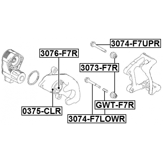 BRAKE CALIPER SLIDE PIN BUSHING - Image 2