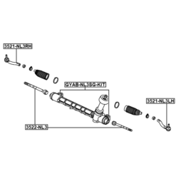 Alternative view of STEERING RACK BUSHING KIT