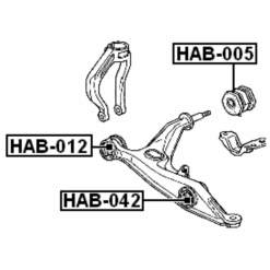 Alternative view of FRONT ARM BUSHING
