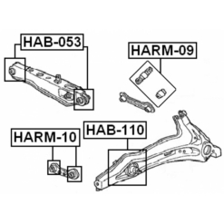 Alternative view of REAR ARM BUSHING
