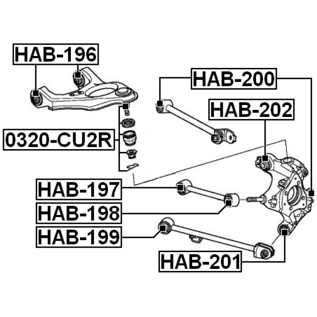 BUSHING, REAR UPPER CONTROL ARM - Image 2