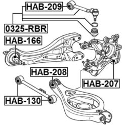 Alternative view of REAR ROD BUSHING