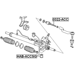 Alternative view of STEERING RACK BUSHING