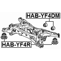 Alternative view of SUBFRAME BUSHING