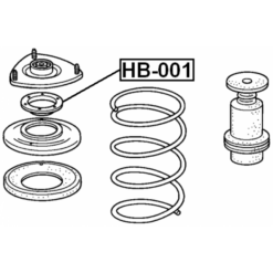 Alternative view of FRONT SHOCK ABSORBER BEARING