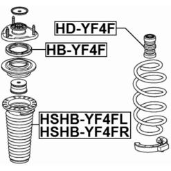 Alternative view of FRONT SHOCK ABSORBER BEARING