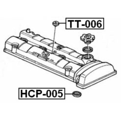 Alternative view of SEAL RING, SPARK PLUG TUBE