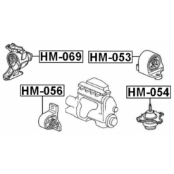 Alternative view of RIGHT ENGINE MOUNT (HYDRO) CVT