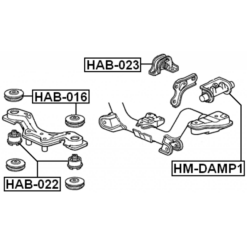 Alternative view of DAMPER REAR DIFFERENTIAL MOUNT