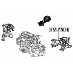 Alternative view of LEFT ENGINE MOUNT
