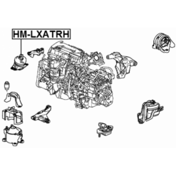 Alternative view of RIGHT ENGINE MOUNT (HYDRO) MT