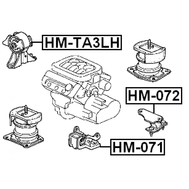 LEFT ENGINE MOUNT (HYDRO) AT - Image 2