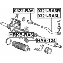 Alternative view of STEERING GEAR BOOT