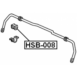 Alternative view of REAR STABILIZER BAR BUSH D17