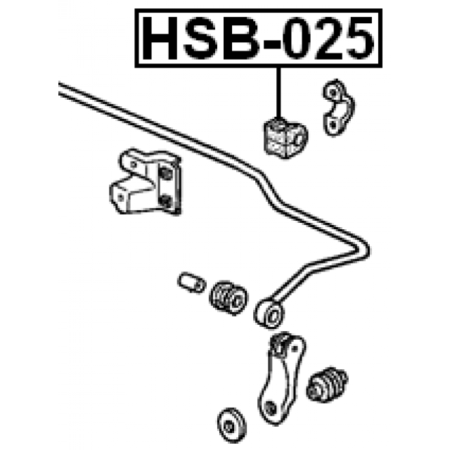 REAR STABILIZER BAR BUSH D13 - Image 2