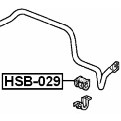 Alternative view of FRONT STABILIZER BAR BUSH D29